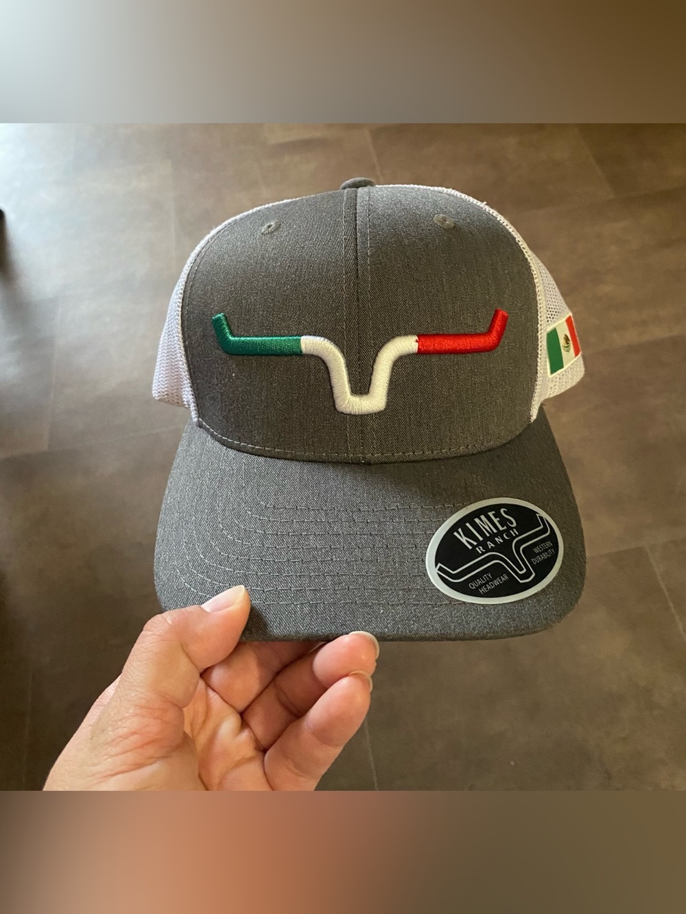 Kimes Ranch Gray & White Trucker Hat